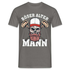 Totenkopf Böser Alter Mann Lustiges T-Shirt - Graphit