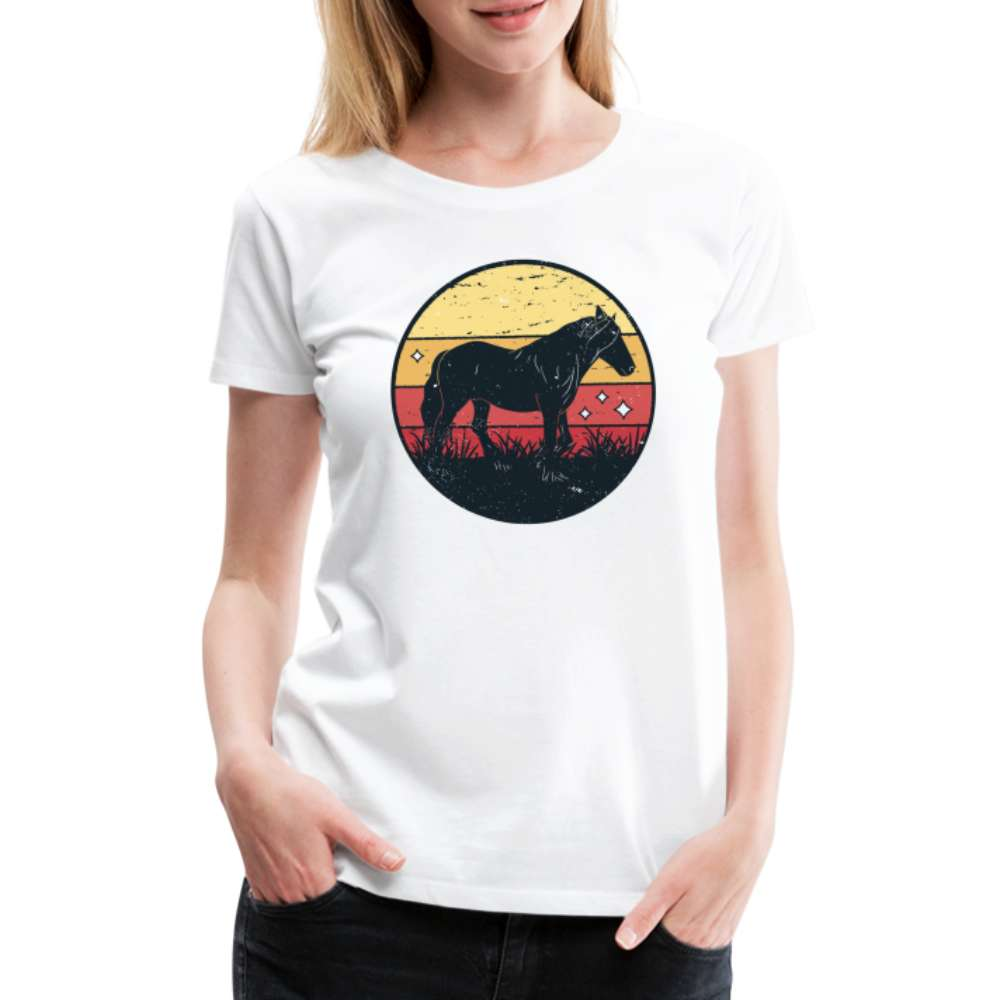 Pferd Pferdeliebhaberin Frauen Premium T-Shirt - weiß