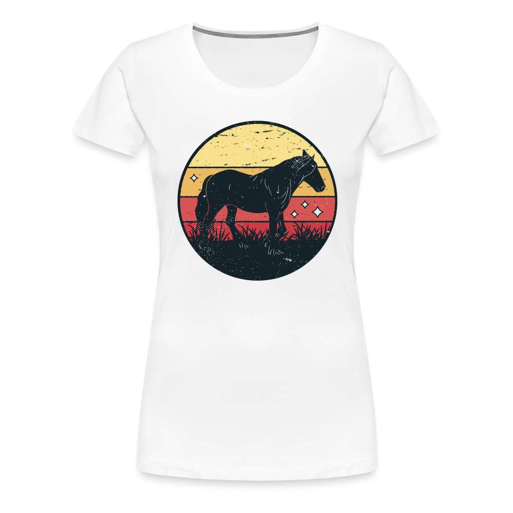 Pferd Pferdeliebhaberin Frauen Premium T-Shirt - weiß