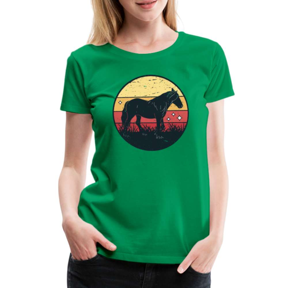 Pferd Pferdeliebhaberin Frauen Premium T-Shirt - Kelly Green