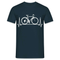 Fahrrad EKG Herzschlag Radfahrer aus Leidenschaft T-Shirt - Navy