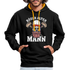 Totenkopf Böser Alter Mann Lustiger Premium Hoodie - Schwarz/Gold