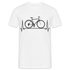 Fahrrad EKG Herzschlag Radfahrer aus Leidenschaft T-Shirt - weiß