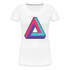 Retro Gaming Programmierer Unendliches Pixel Dreieck Frauen Premium T-Shirt - weiß