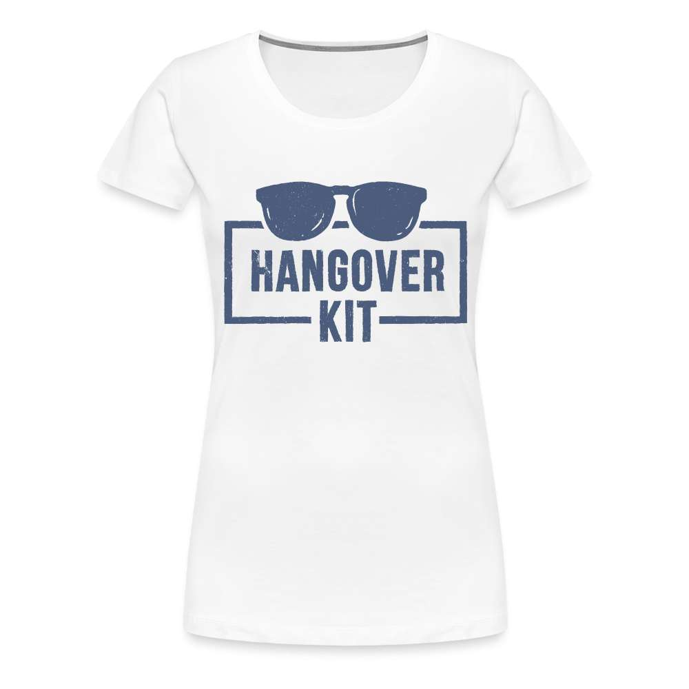 Party Kater Hangover Kit Sonnenbrille Frauen Premium T-Shirt - weiß