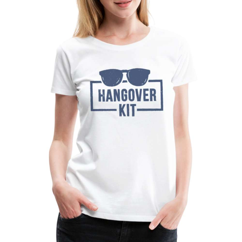 Party Kater Hangover Kit Sonnenbrille Frauen Premium T-Shirt - weiß