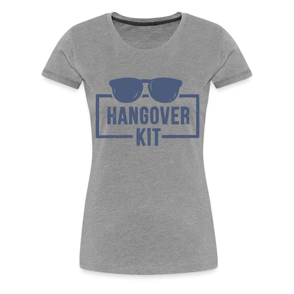Party Kater Hangover Kit Sonnenbrille Frauen Premium T-Shirt - Grau meliert