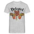 Lustiger Hund mit Pistole - Erwischt - Defeated - T-Shirt - Grau meliert