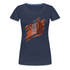 Gitarrist Gitarre Zerrissenes Shirt Frauen Premium Frauen Premium T-Shirt - Navy