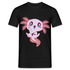 Süßes Axolotl Gaming - T-Shirt - Schwarz