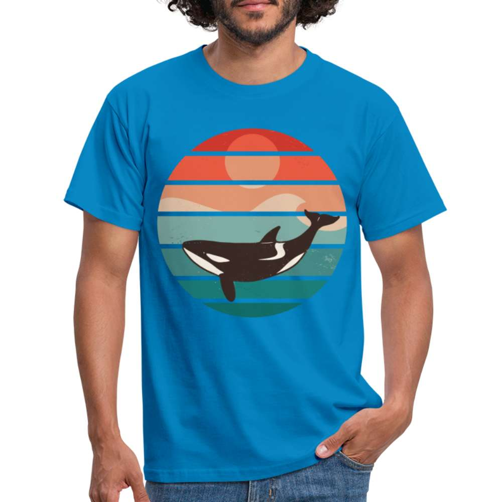 Orca Reto Design - Orca Wahl T-Shirt - Royalblau