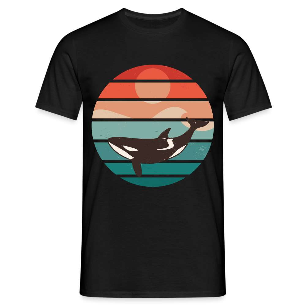 Orca Reto Design - Orca Wahl T-Shirt - Schwarz