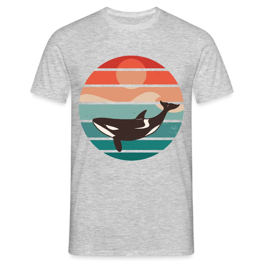 Orca Reto Design - Orca Wahl T-Shirt - Grau meliert