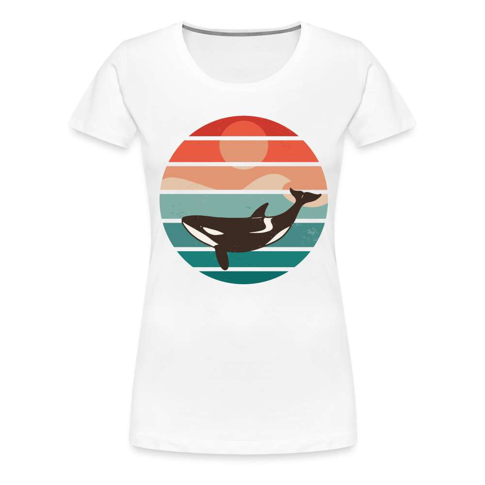 Orca Reto Design - Orca Wahl Frauen Premium T-Shirt - weiß