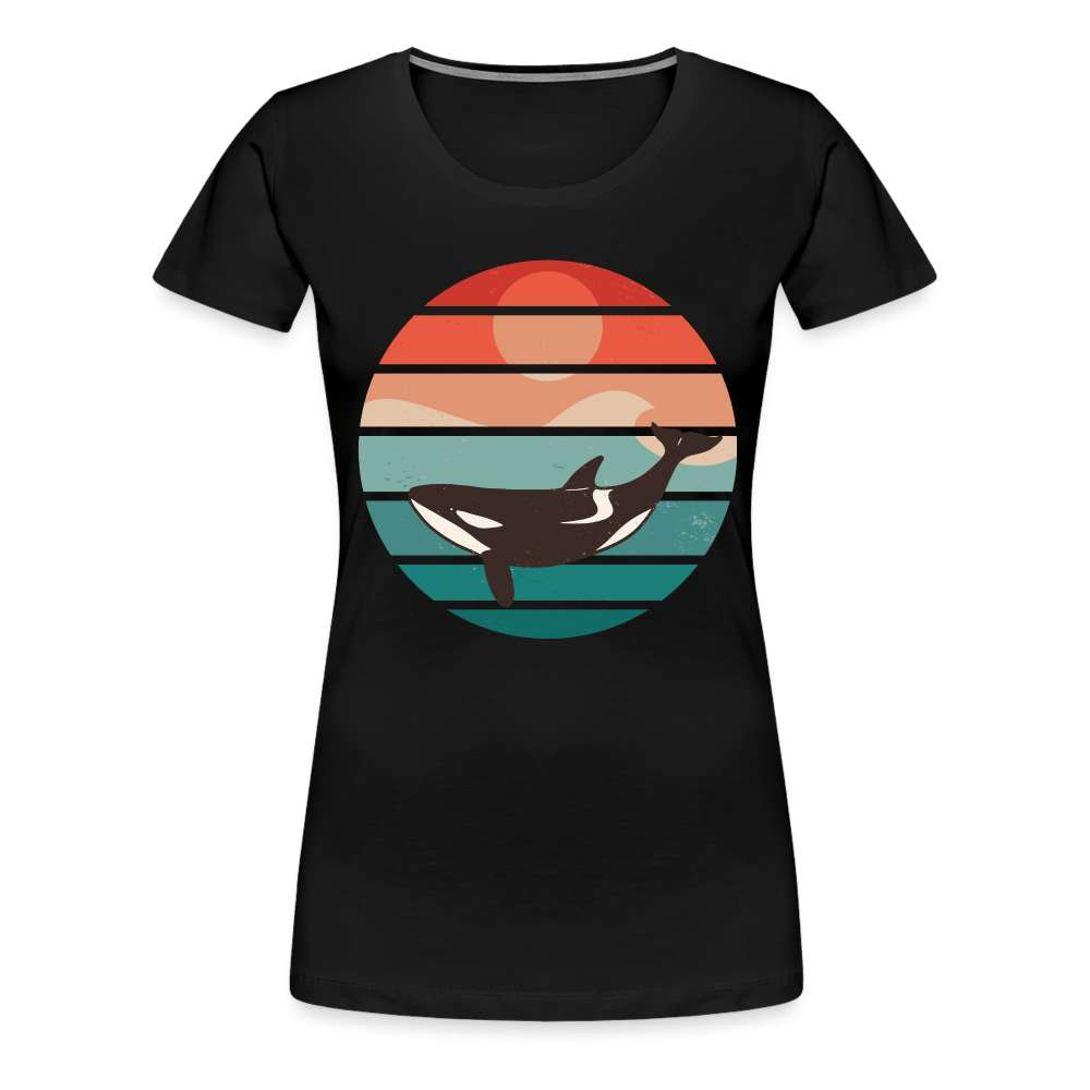 Orca Reto Design - Orca Wahl Frauen Premium T-Shirt - Schwarz