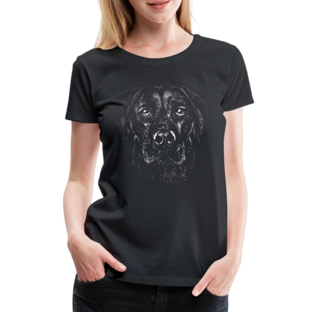 Hundeliebhaber Labrador Frauen Premium T-Shirt - Schwarz