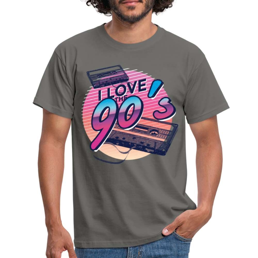 Kind der 90er Jahre Retro Kassette Love 90s - T-Shirt - Graphit
