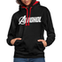 Alkohol Lustiger Hoodie Alkohol Comic Style Parodie Hoodie - Schwarz/Rot