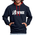 Alkohol Lustiger Hoodie Alkohol Comic Style Parodie Hoodie - Navy/Rot