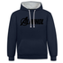 Alkohol Lustiger Hoodie Alkohol Comic Style Parodie Hoodie - Navy/Grau meliert