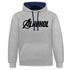 Alkohol Lustiger Hoodie Alkohol Comic Style Parodie Hoodie - Grau meliert/Navy