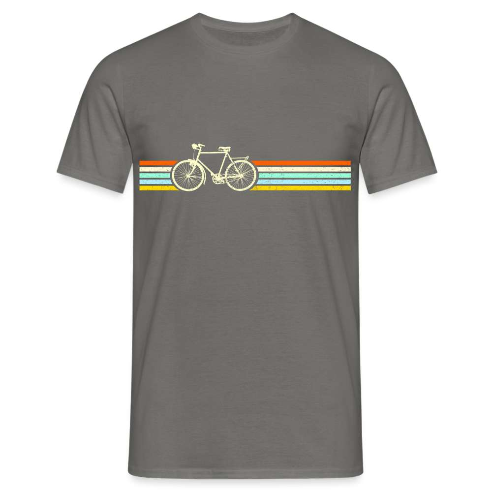 Fahrrad Fahrer Shirt - Vintage Retro Fahrrad T-Shirt - Graphit