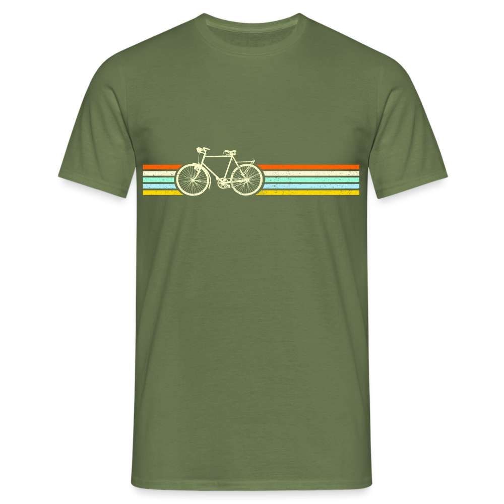 Fahrrad Fahrer Shirt - Vintage Retro Fahrrad T-Shirt - Militärgrün