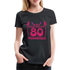 80. Geburtstag - Teufelchen - So gut kann man mit 80 aussehen Geschenk Frauen Premium T-Shirt - Schwarz