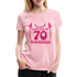 70. Geburtstag - Teufelchen - So gut kann man mit 70 aussehen Geschenk Frauen Premium T-Shirt - Hellrosa