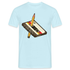 Retro Kassette Bleistift Lustiges T-Shirt - Sky