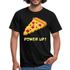 Retro Gamer Shirt Pixel Pizza Level Up Lustiges Gaming T-Shirt - Schwarz