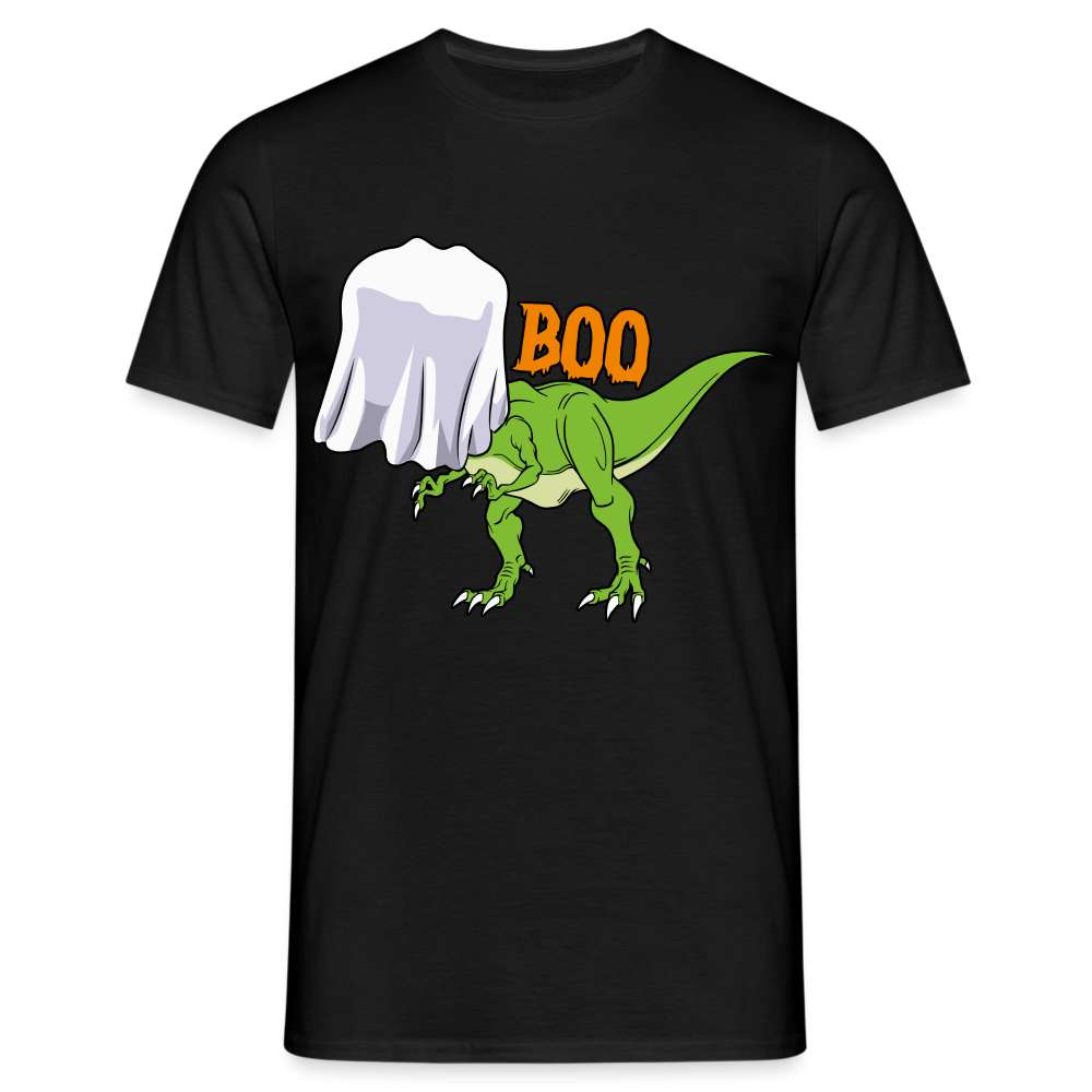 Halloween Kostüm Shirt T-Rex Gespenst Lustiges T-Shirt - Schwarz
