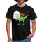 Halloween Kostüm Shirt T-Rex Gespenst Lustiges T-Shirt - Schwarz