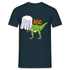 Halloween Kostüm Shirt T-Rex Gespenst Lustiges T-Shirt - Navy