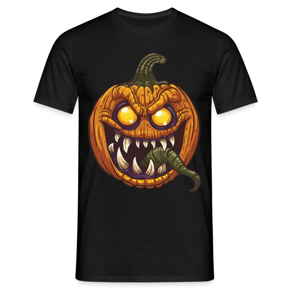 Halloween Kostüm Shirt Horror Kürbis Lustiges T-Shirt - Schwarz