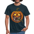 Halloween Kostüm Shirt Horror Kürbis Lustiges T-Shirt - Navy
