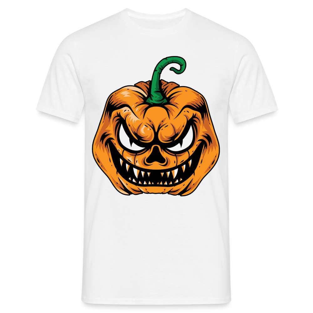Halloween Kostüm Shirt Horror Kürbis Lustiges T-Shirt - weiß