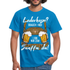 Trachten Shirt Lederhose passend für Oktoberfest Lustiges T-Shirt - Royalblau