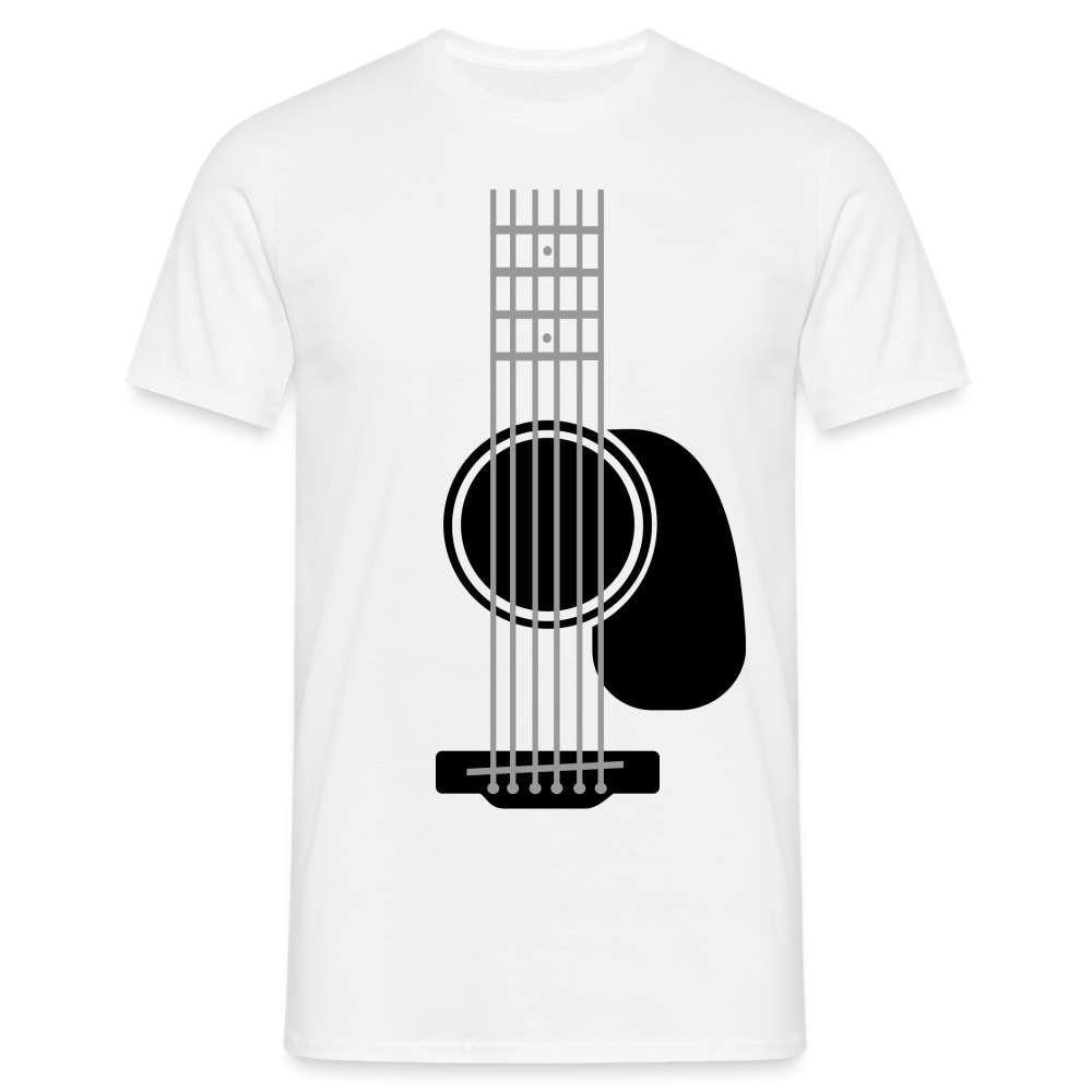 Gitarre Gitarrist Musik T-Shirt - weiß