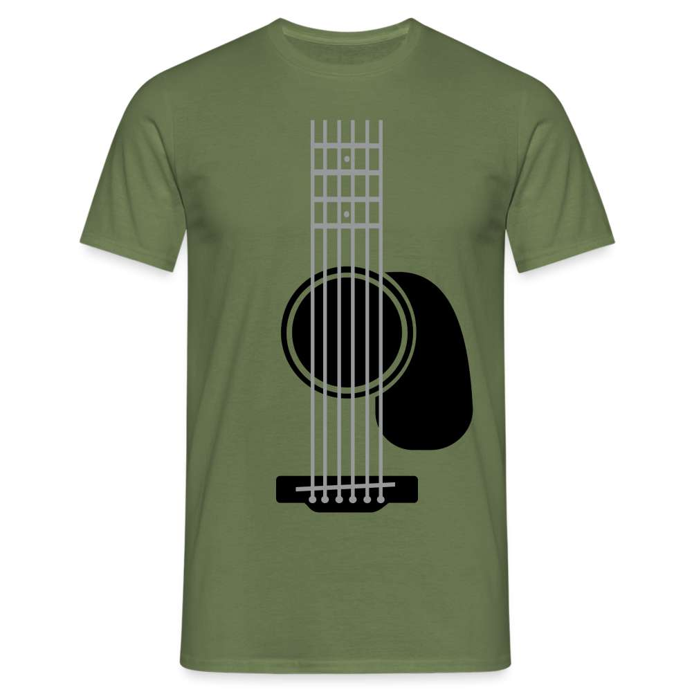 Gitarre Gitarrist Musik T-Shirt - Militärgrün
