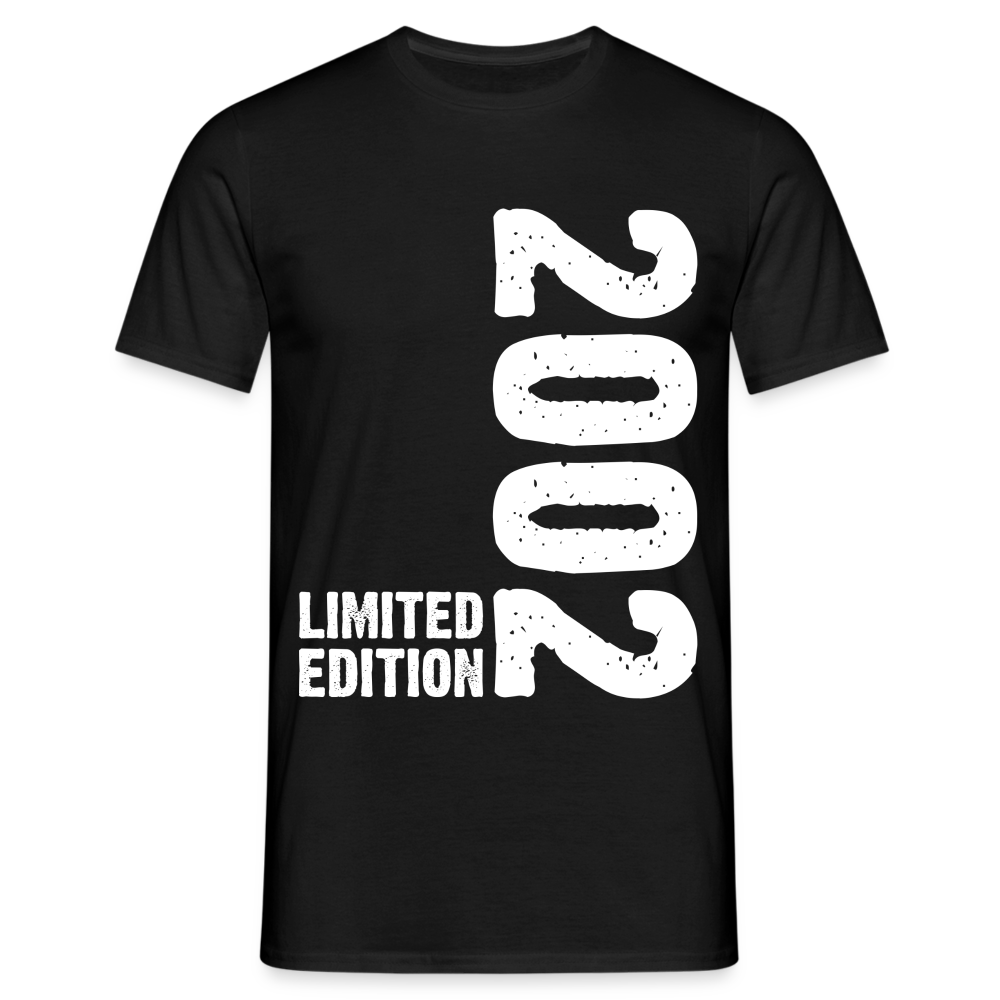 20. Geburtstag Geboren 2002 Limited Edition Retro T-Shirt - Schwarz