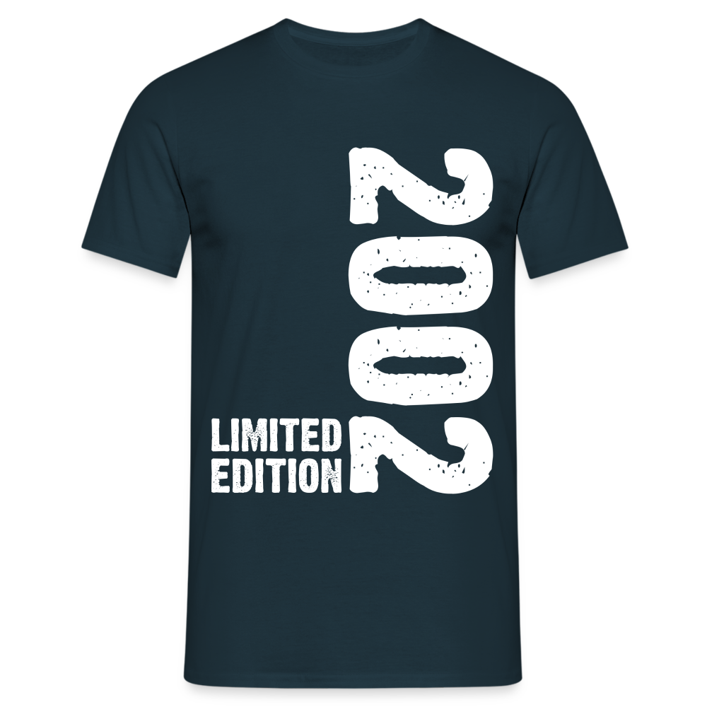 20. Geburtstag Geboren 2002 Limited Edition Retro T-Shirt - Navy