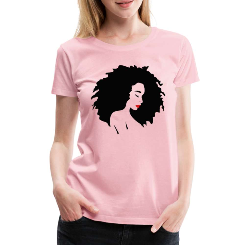 Black Power Melanin Farbige Frauen Power Gleichheit Frauen T-Shirt - Hellrosa