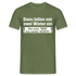 Zwei Wörter -  Wen Juckts Lustiges T-Shirt - Militärgrün