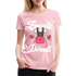 Damen Trachtenshirt Ersatz Dirndl T-Shirt Passend für Oktoberfest Frauen Premium T-Shirt - Hellrosa