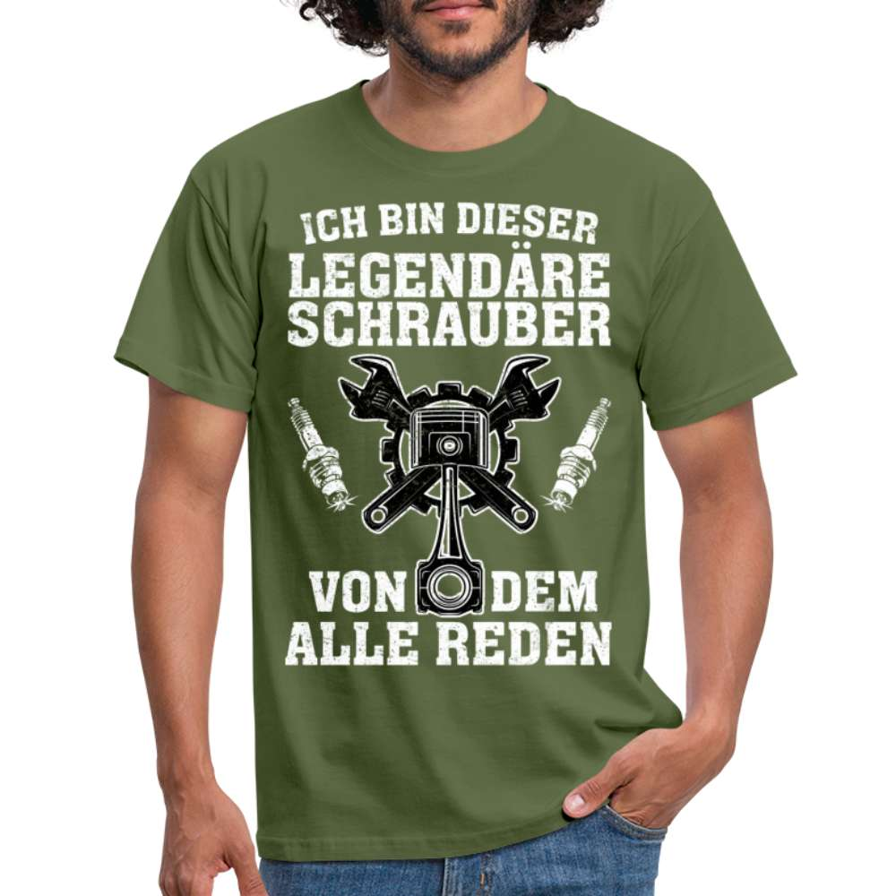 Mechaniker Ich bin dieser Schrauber von dem alle Reden Männer T-Shirt - Militärgrün