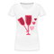 Wein Liebhaberin Wein Gläser und Herzen Frauen Premium T-Shirt - weiß