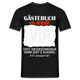 JGA Junggesellenabschied Gästebuch Ich Heirate Lustiges T-Shirt - Schwarz