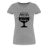 Wein Liebhaberin Wein ist meine Therapie  Frauen Premium T-Shirt - Grau meliert