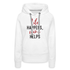 Wein Liebhaberin Life Happens Wine Helps Frauen Premium Hoodie - weiß